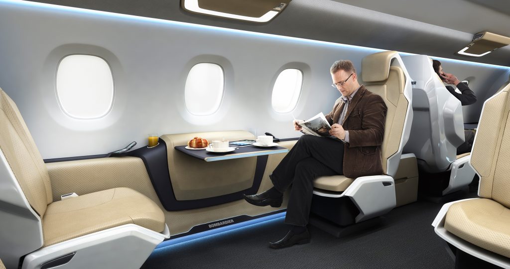 Business jet cabin design
